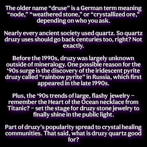 💜 Learn About Druzy ❤️ - Picture 9 of 16